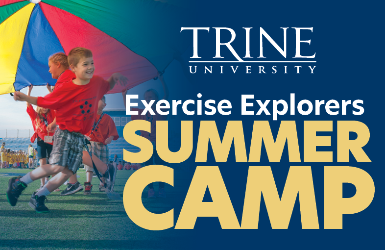 children playing on Trine's football field