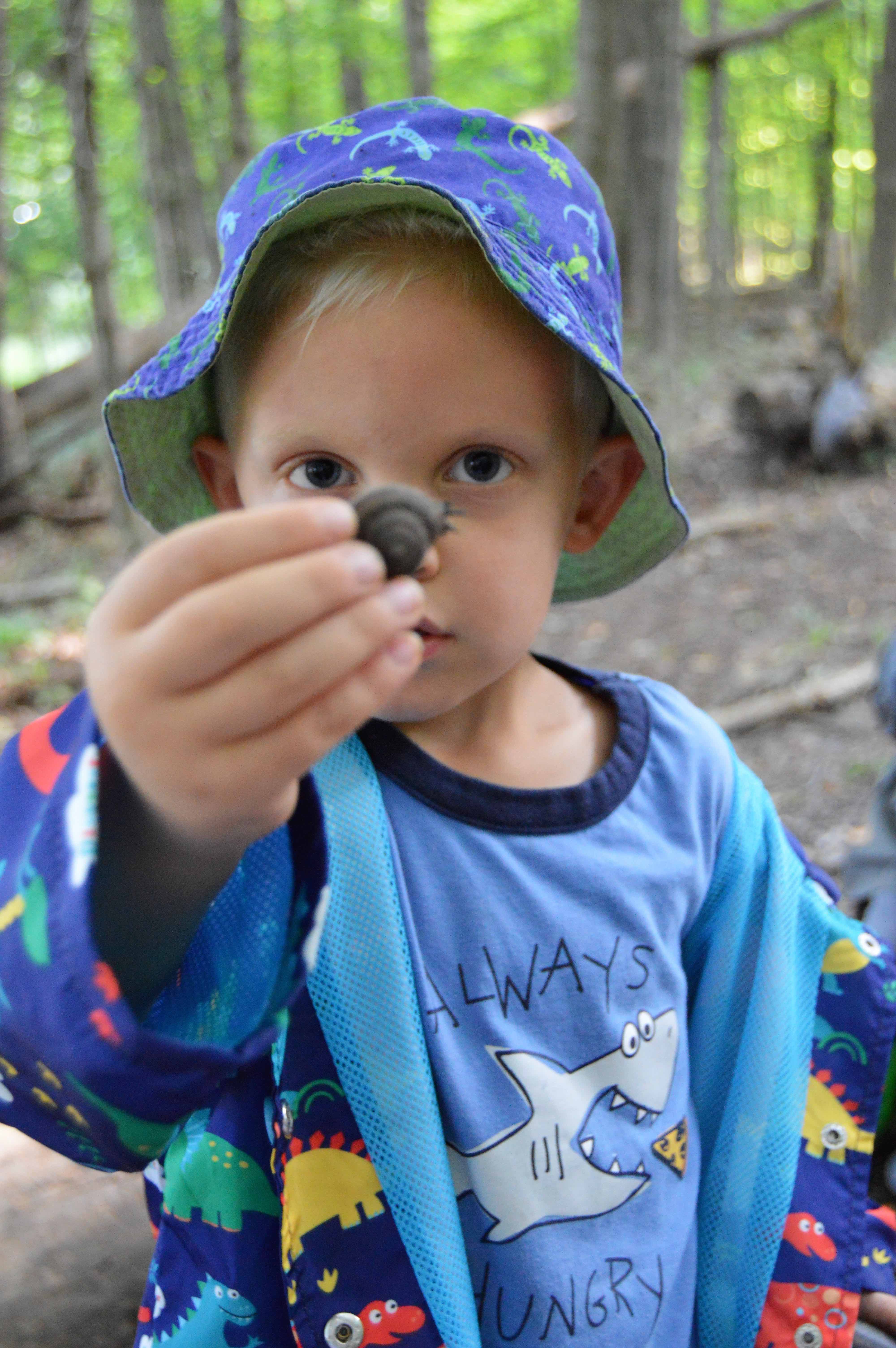 Child with a bug