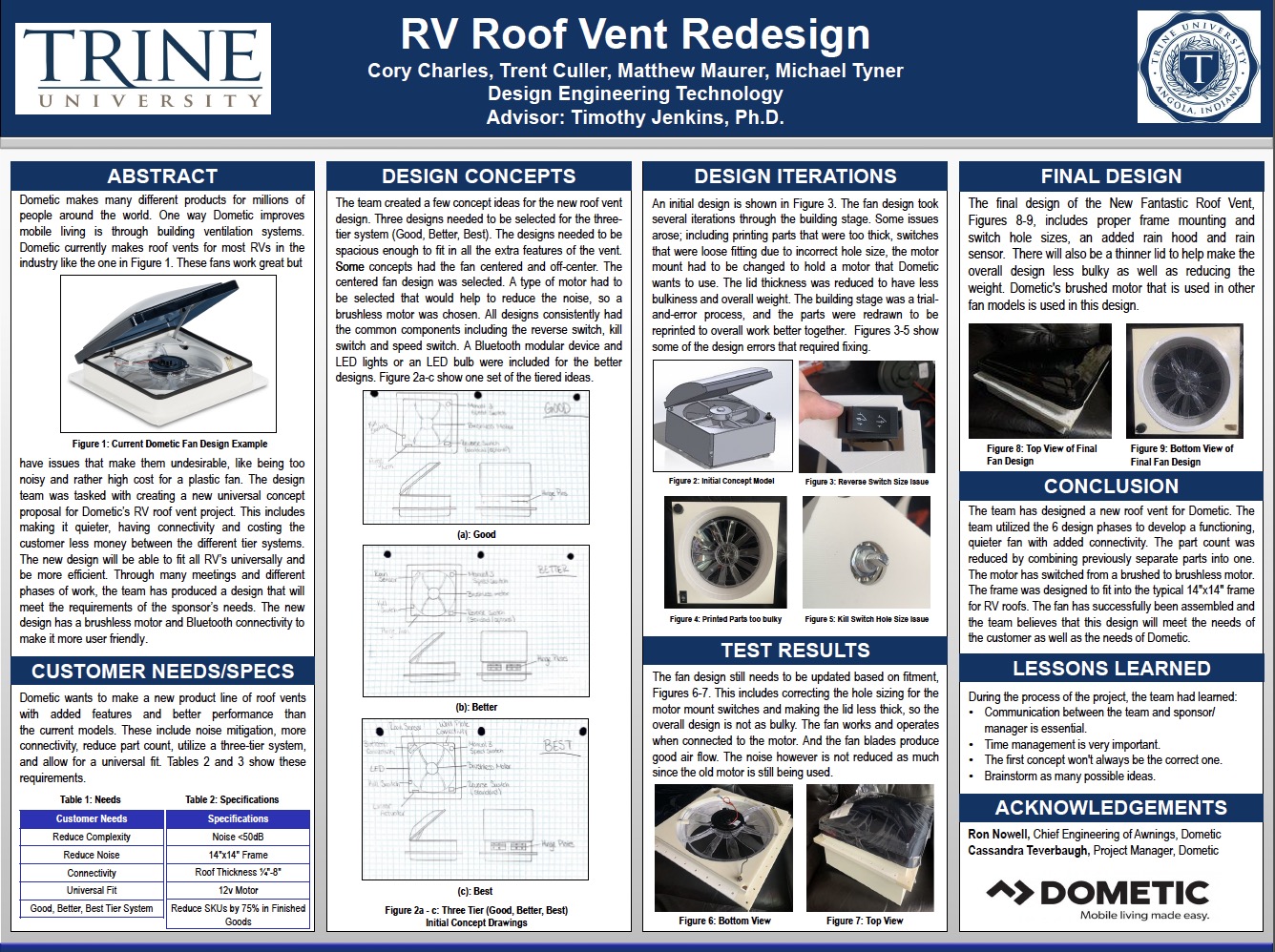 RV Roof Vent Redesign