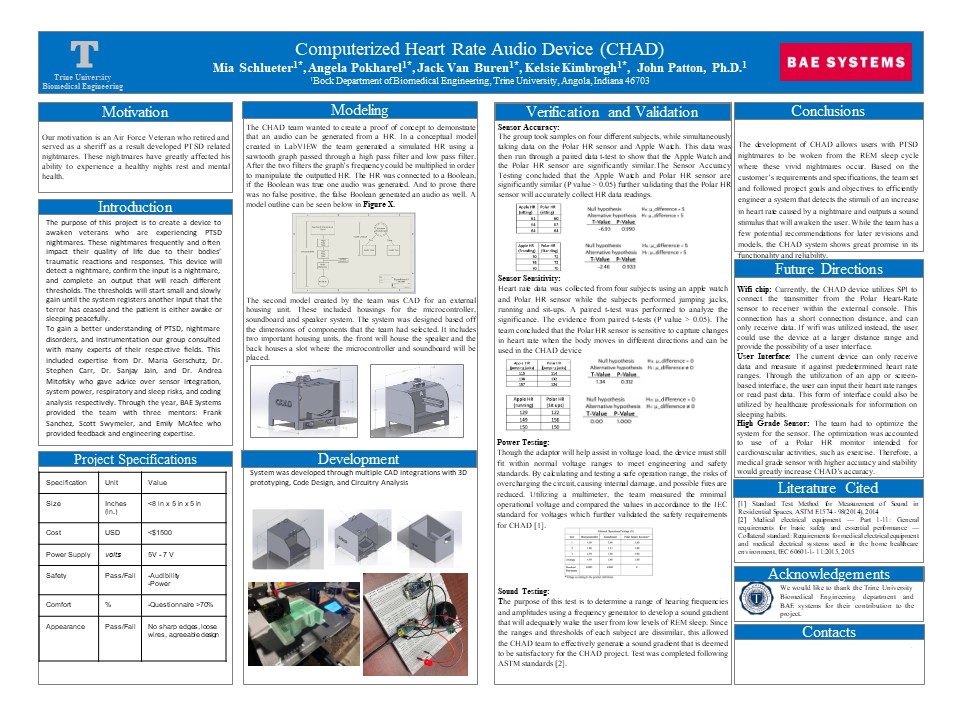 computerized heart rate audio device poster