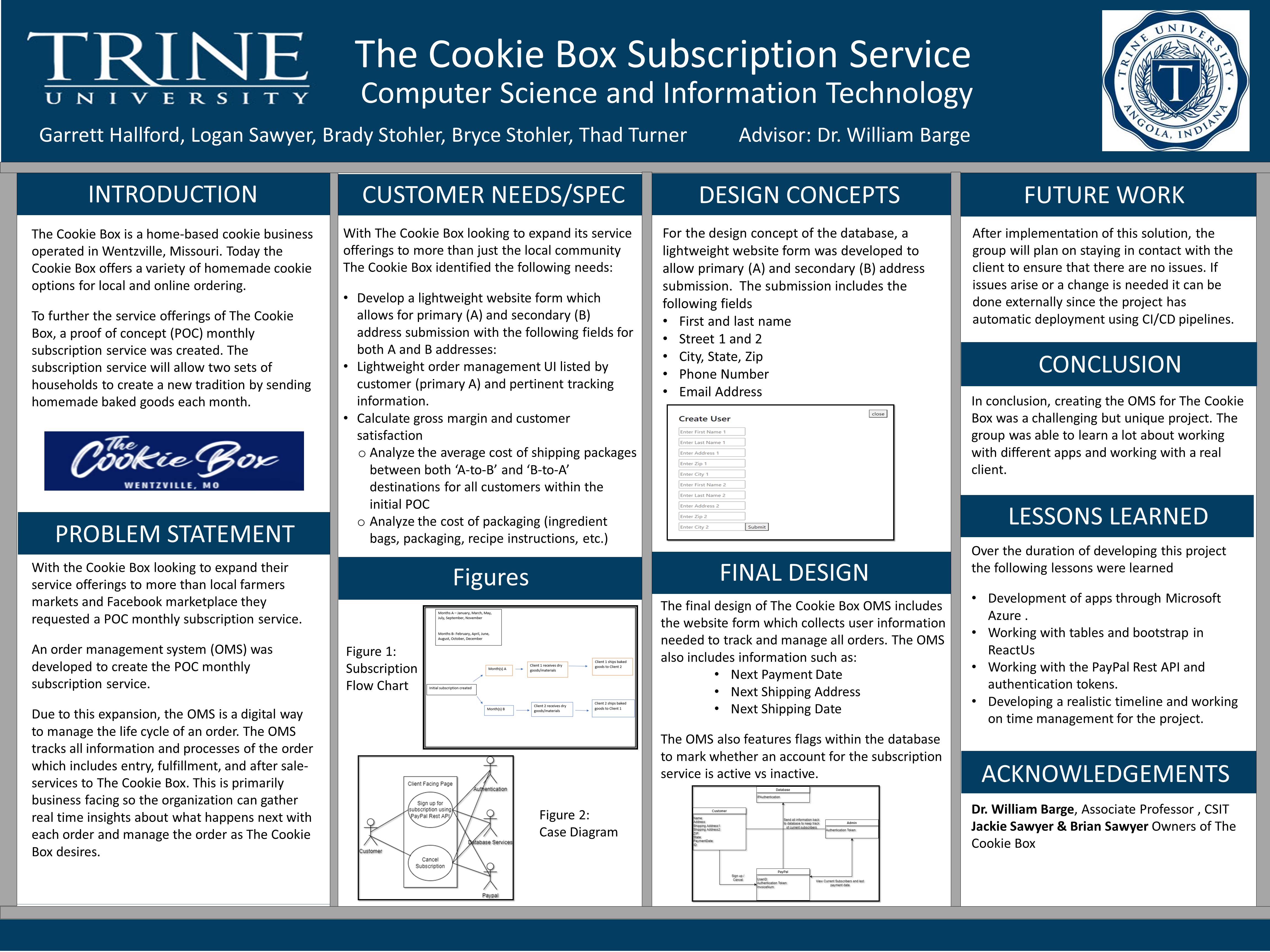 the cookie box subscription service poster