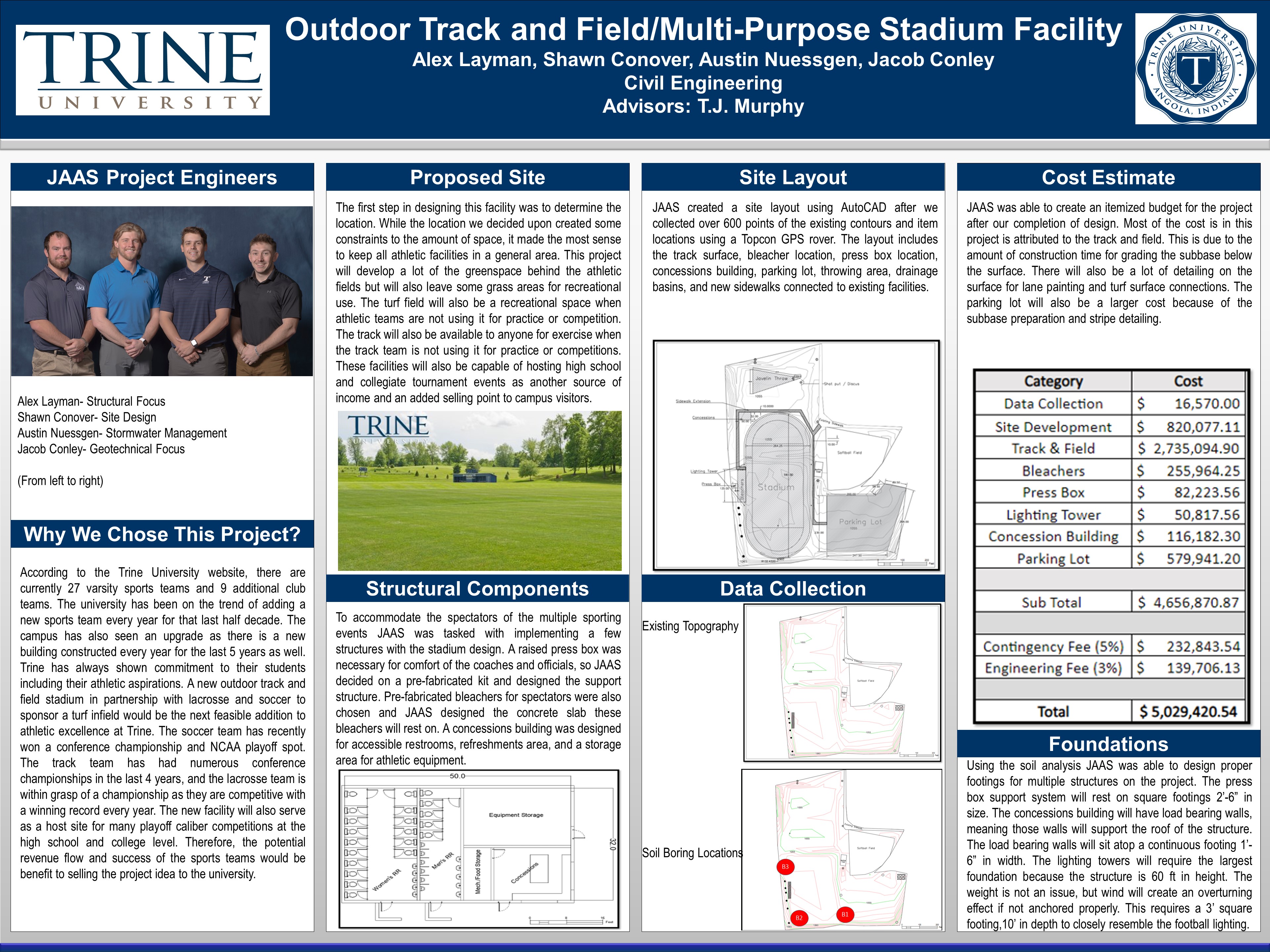outdoor track and field/multi-purpose stadium facility poster