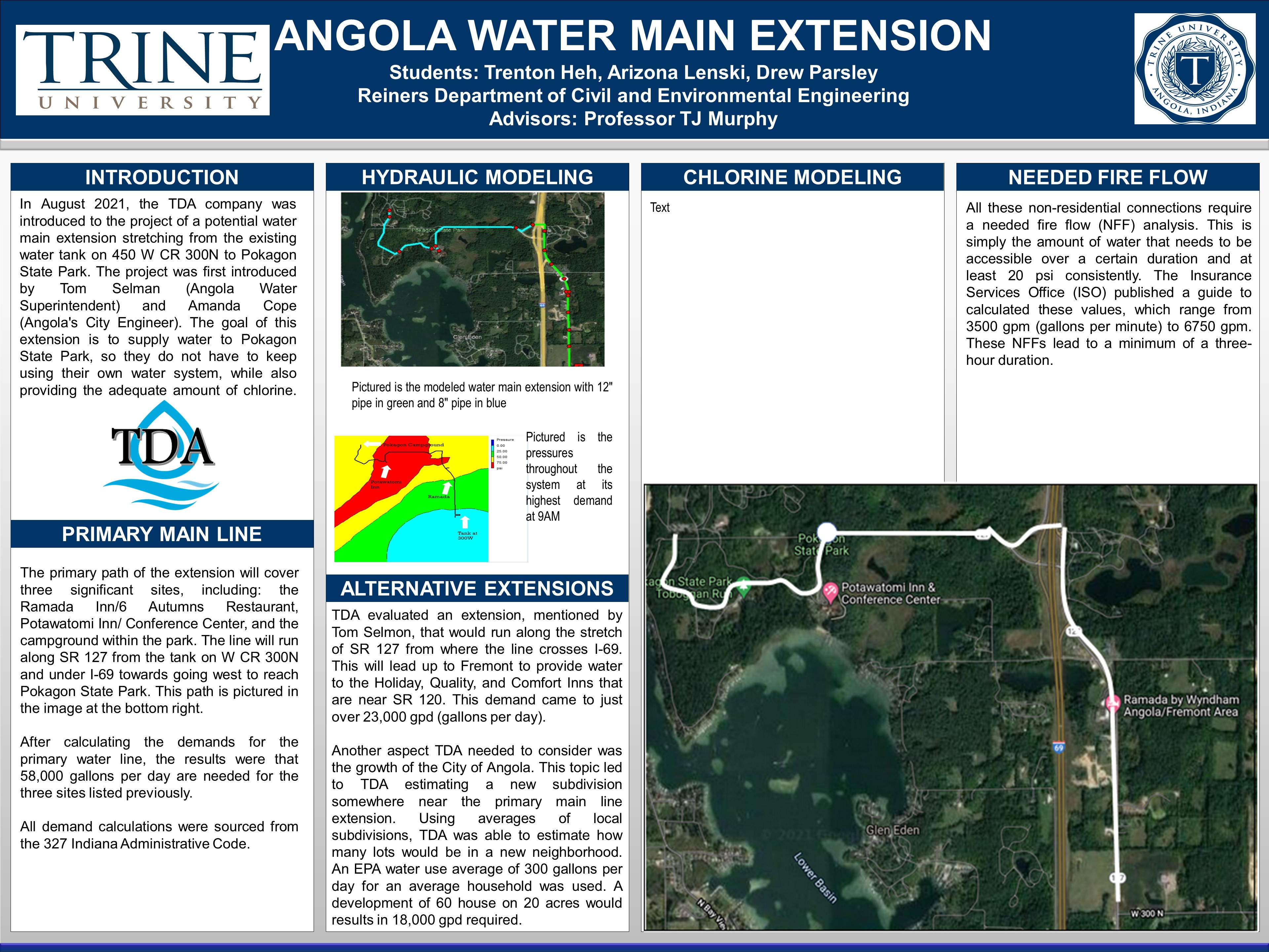 angola water main extension poster