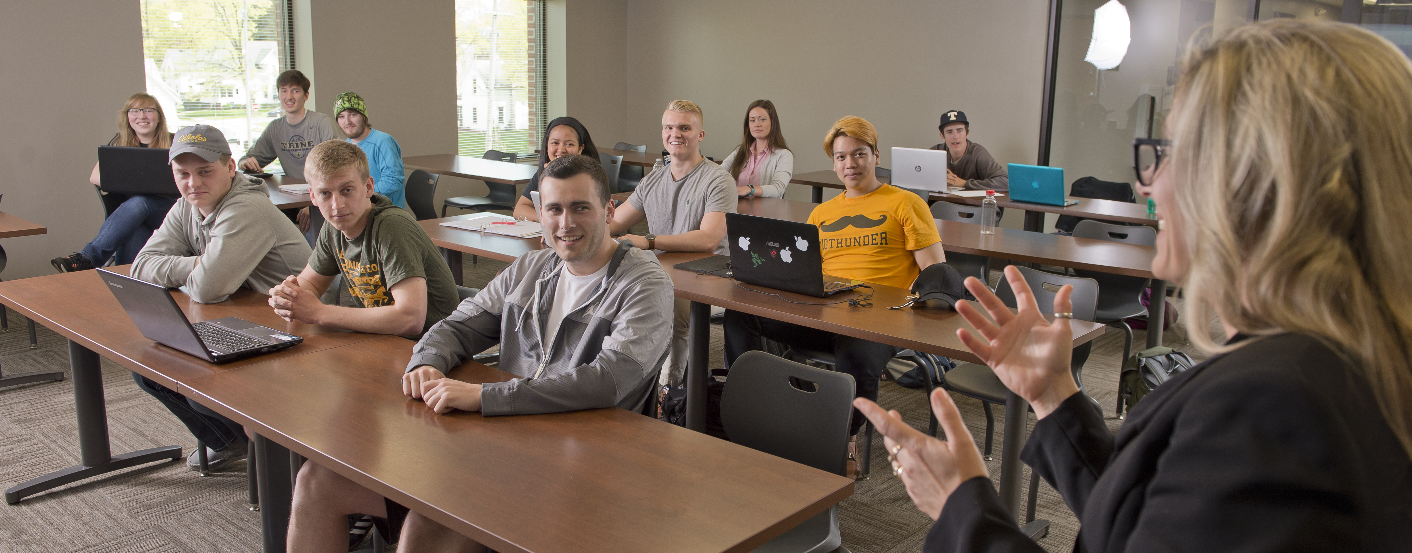 Students in meeting