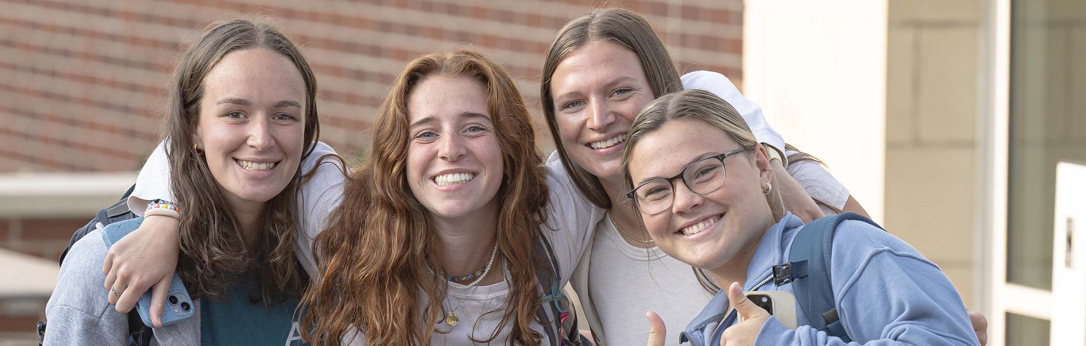 Group of smiling women