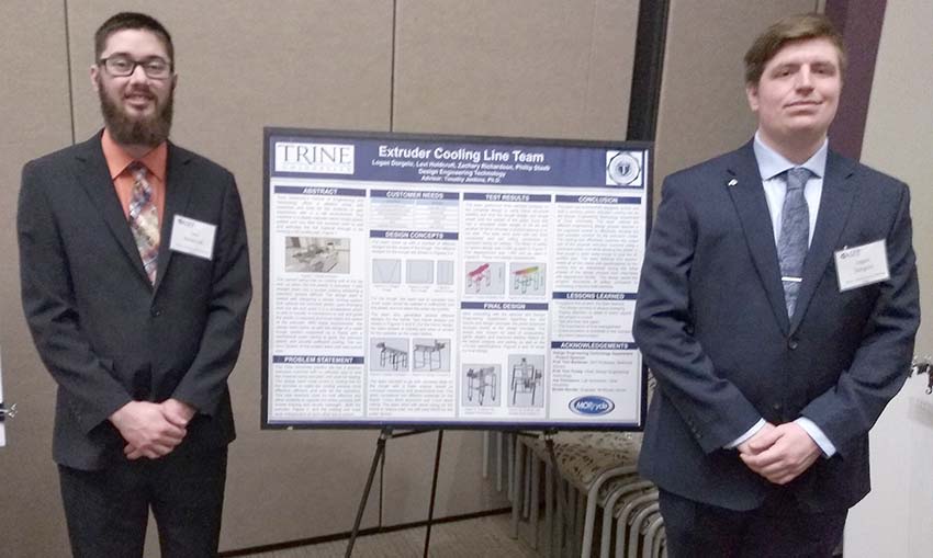 Trine students, faculty participate in ASEE section conference