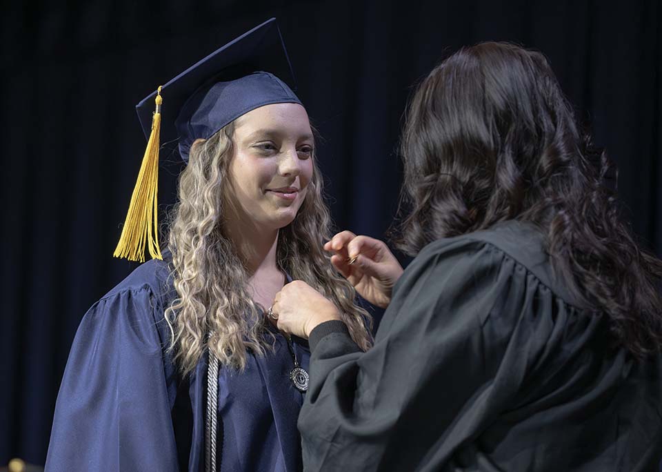 Student pinning