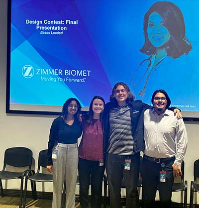 Team of co-op students at Zimmer Biomet