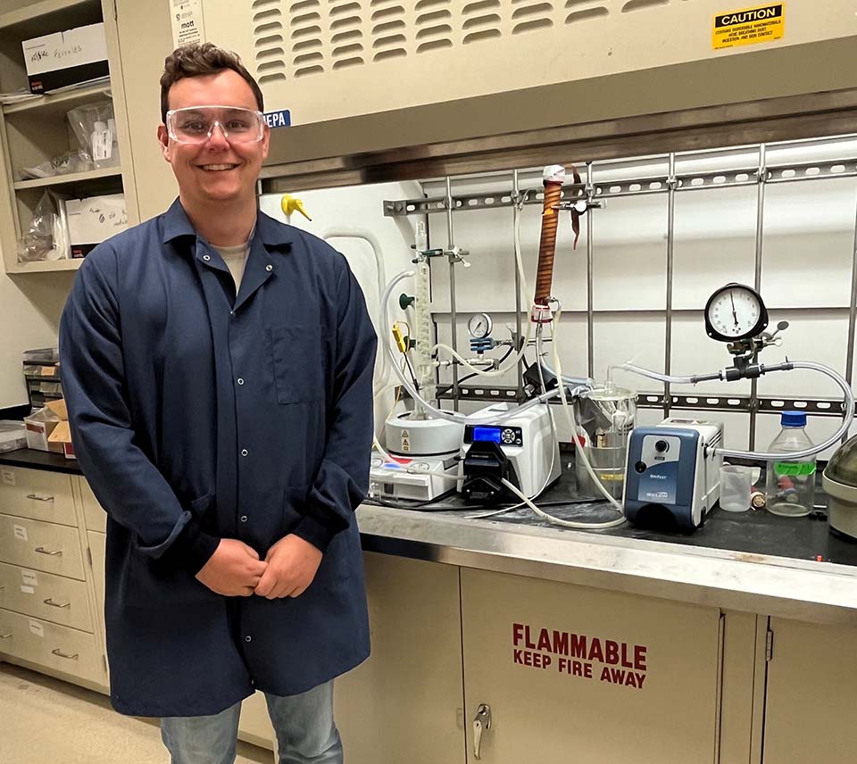 Blake Trusty with membrane pervaporation system 