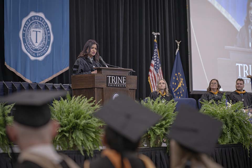 Keynote speech at afternoon Commencement