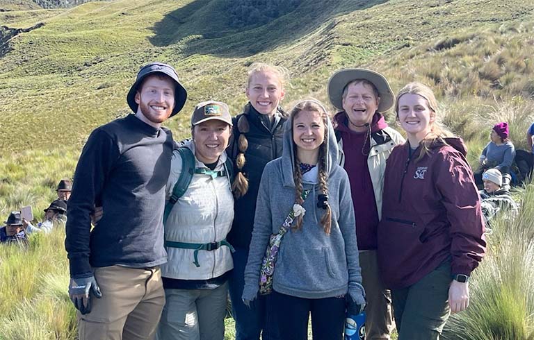 Engineers Without Borders group in Ecuador