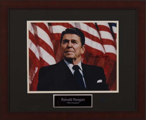 Ronald Reagan autographed photo