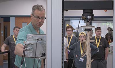 Dr. Gary Greene at Engineer Your Future camp