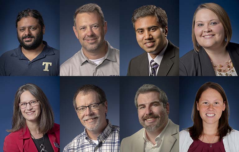 Eight Trine University faculty members