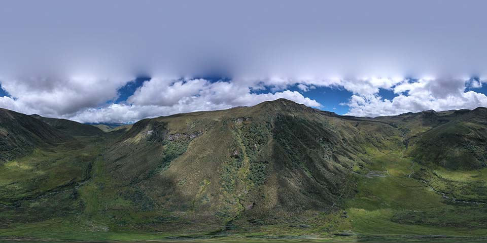 Mountain with water source