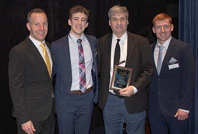 Travis Wilhelm, Ian Fruchey, Dr. Stephen Carr and Ike Sheehan