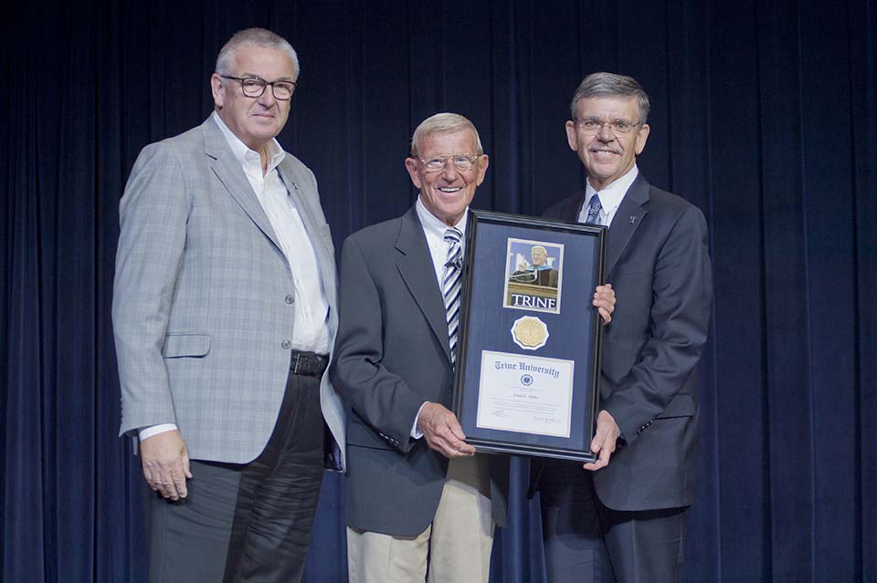 Dr. Rick James, Lou Holtz and Dr. Earl D. Brooks II