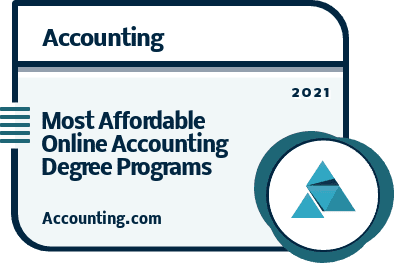 Most Affordable Online Account Degree Program