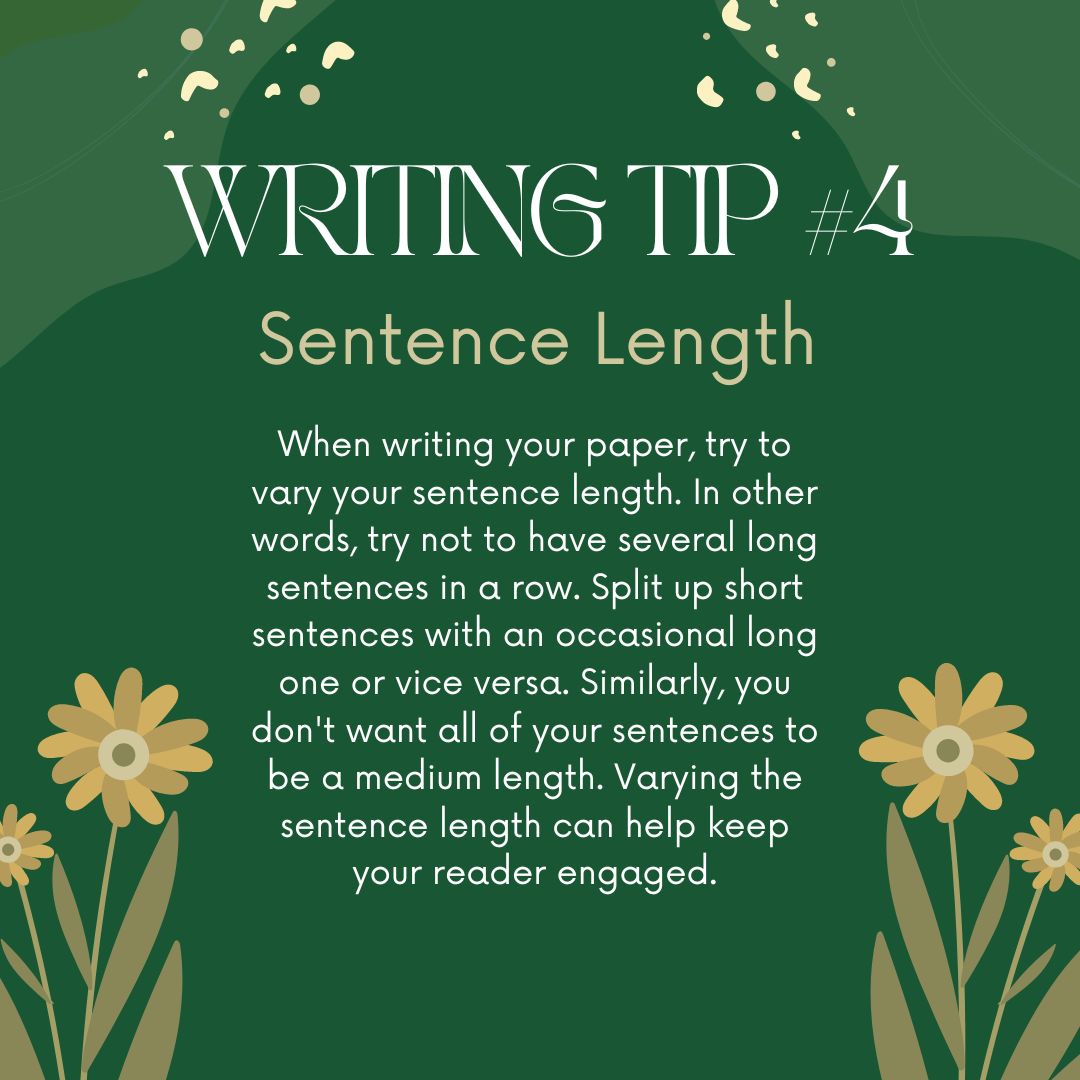 Writing Tip 4: Sentence Length
